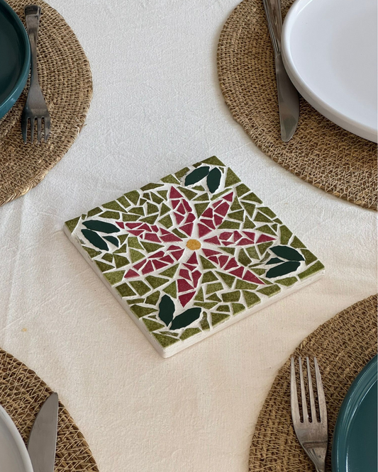 Dessous de plat " La rose"