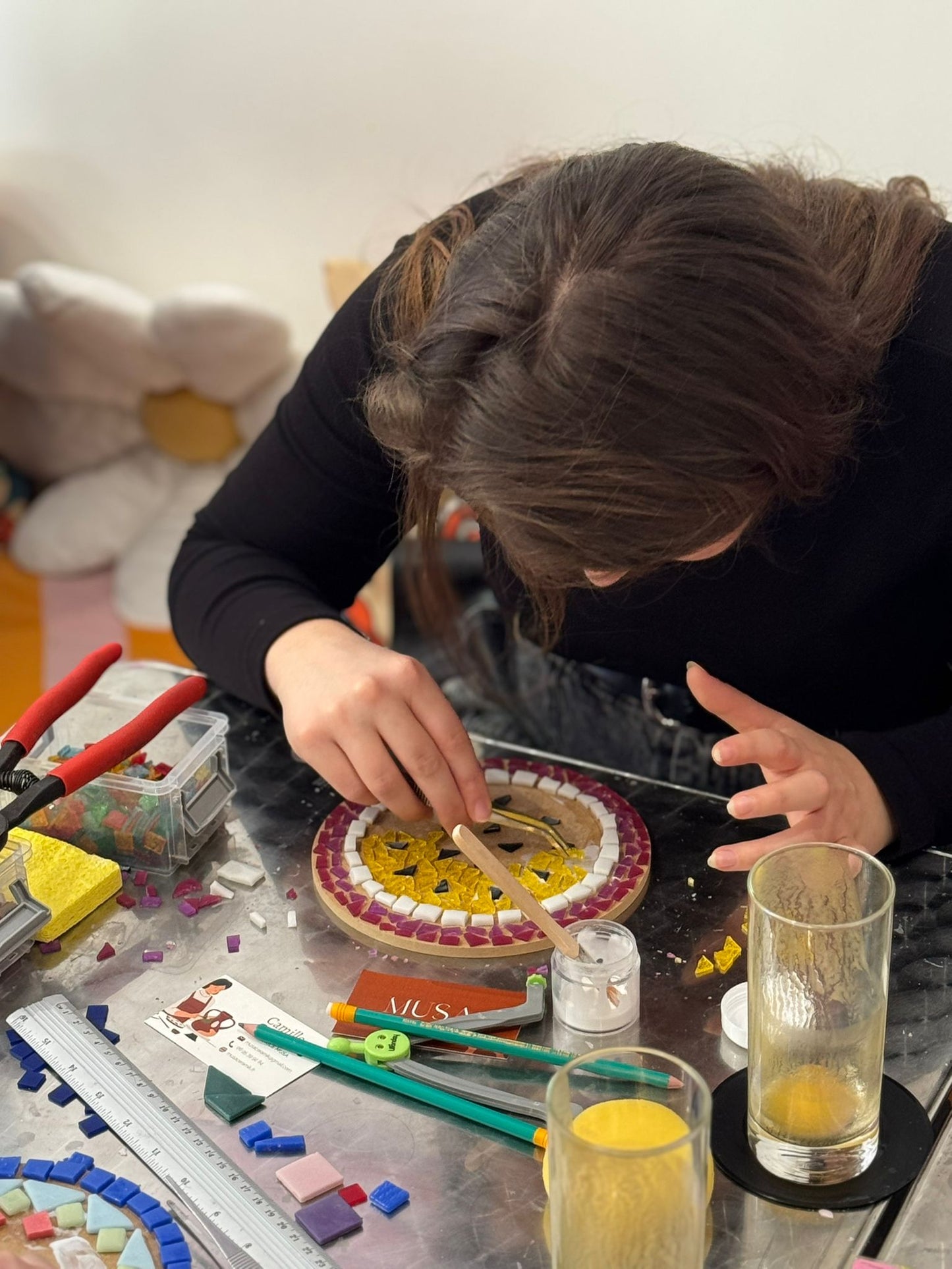 Atelier de mosaïque