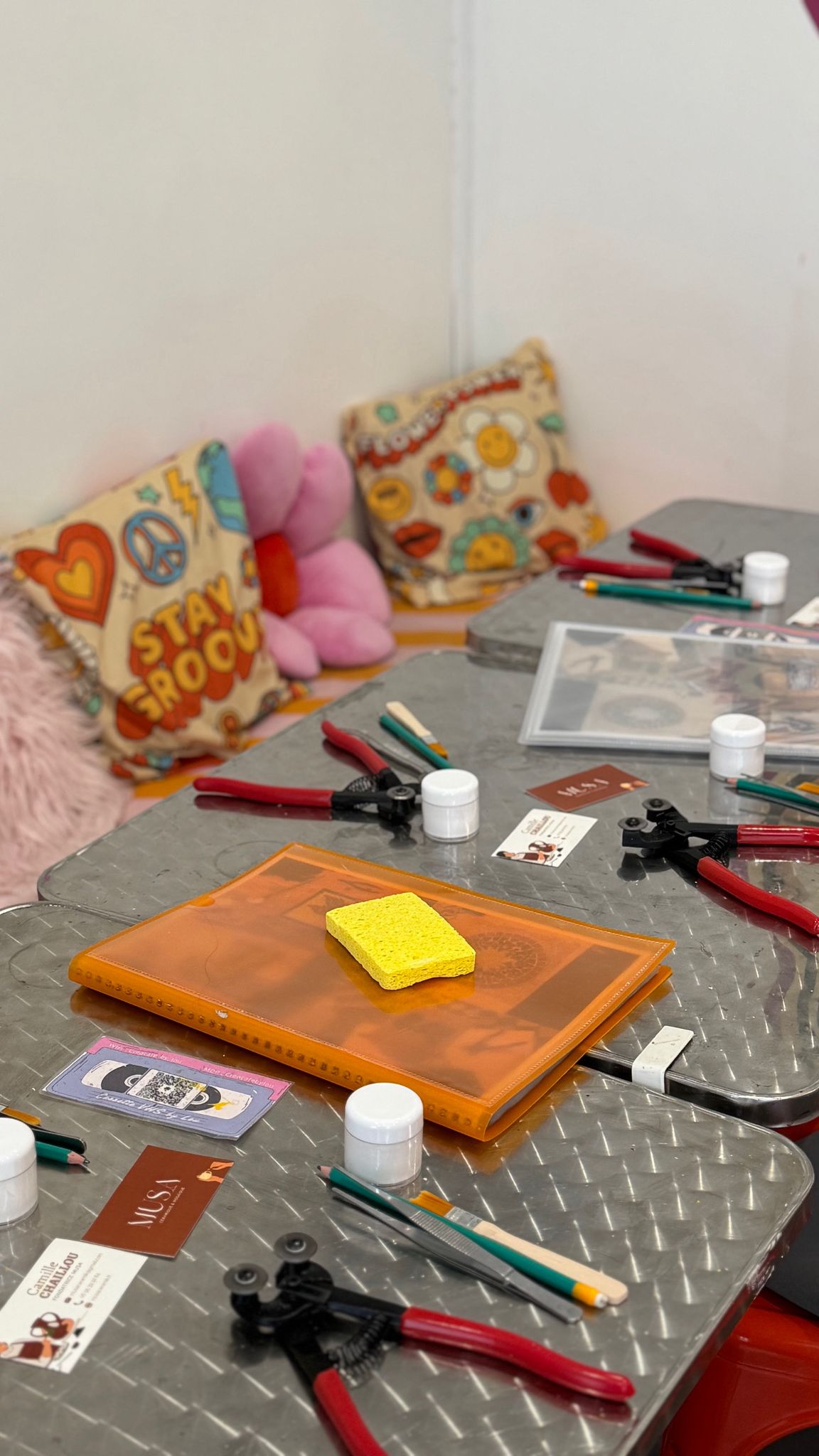 Atelier de mosaïque