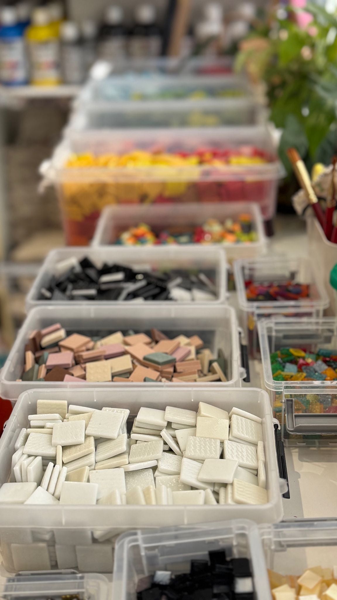 Atelier de mosaïque