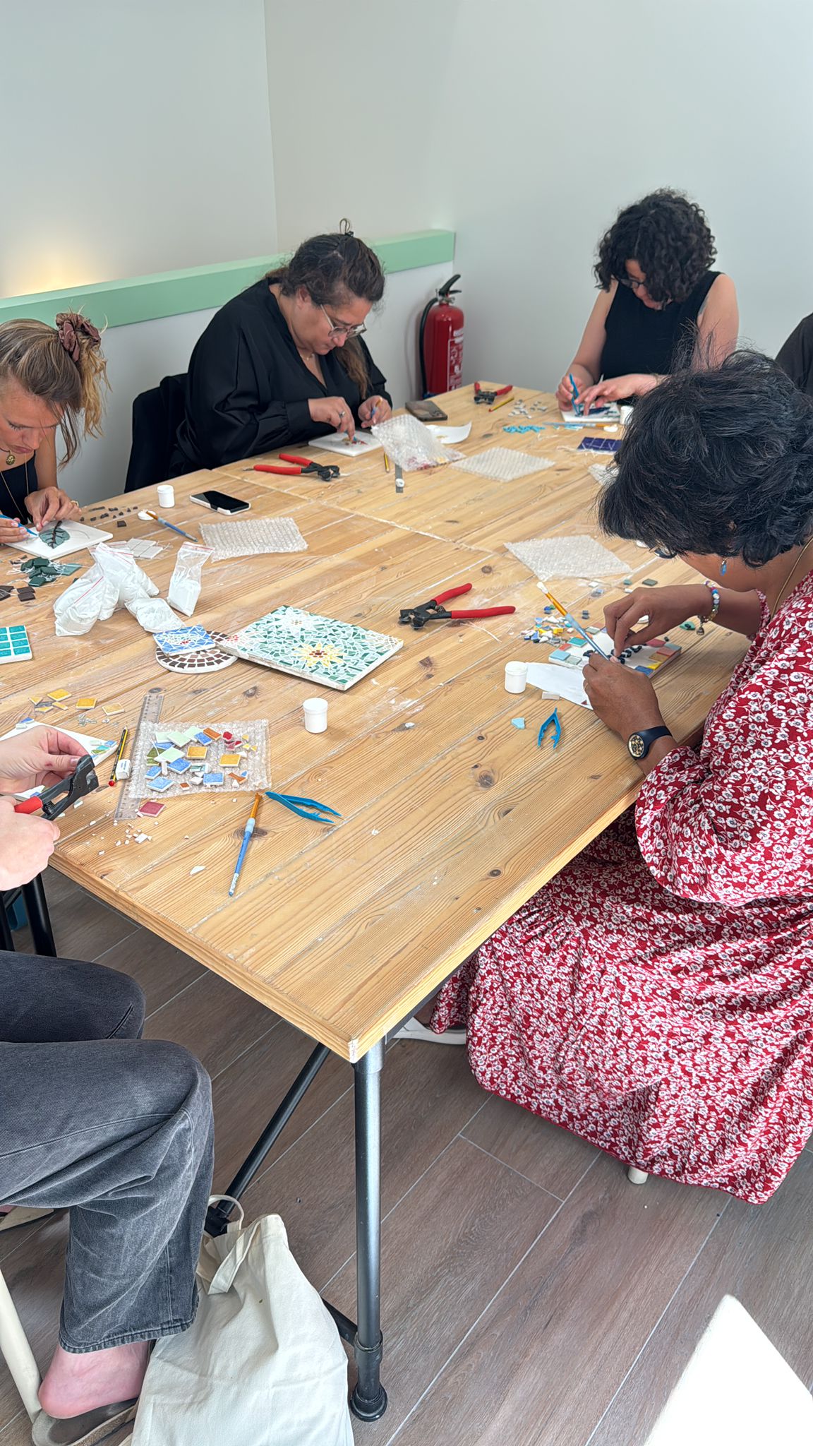 Atelier de mosaïque