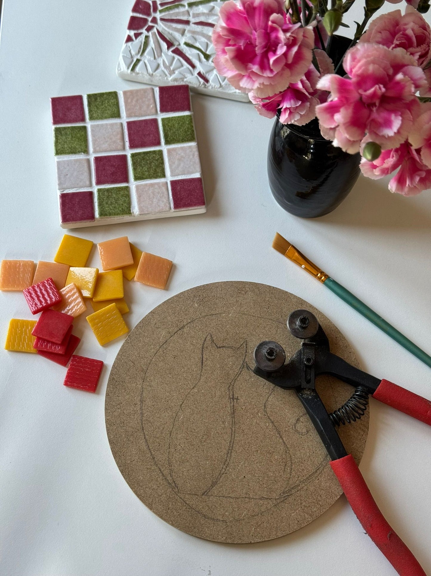 Atelier de mosaïque